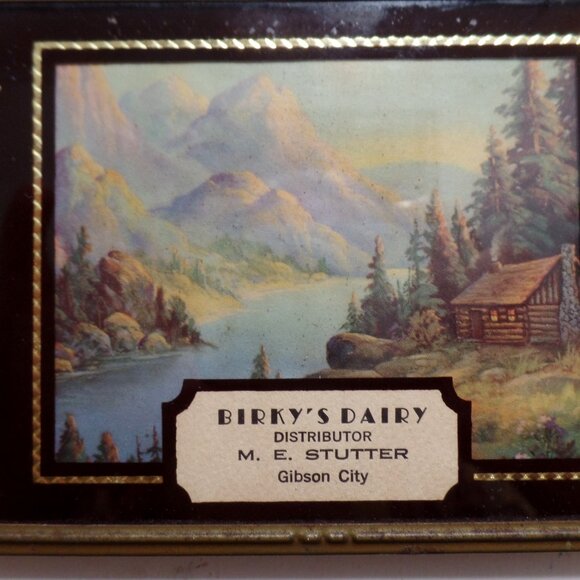 Vintage Advertisement Plaque Birky's Dairy Gibson City - Picture 2 of 11